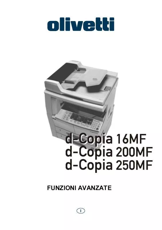 Mode d'emploi OLIVETTI D-COPIA 250MF