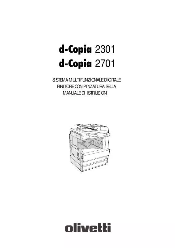 Mode d'emploi OLIVETTI D-COPIA 2701