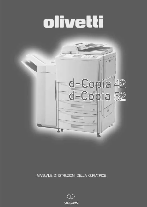 Mode d'emploi OLIVETTI D-COPIA 42