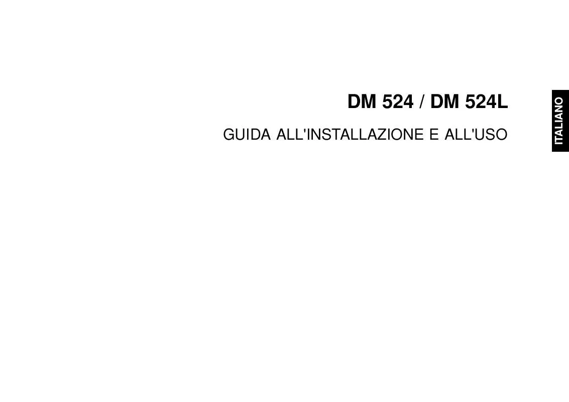 Mode d'emploi OLIVETTI DM 524