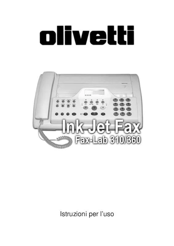 Mode d'emploi OLIVETTI FAX-LAB 360 SMS