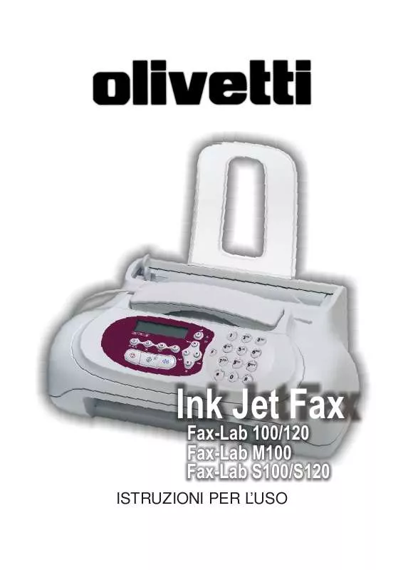 Mode d'emploi OLIVETTI FAX-LAB S120