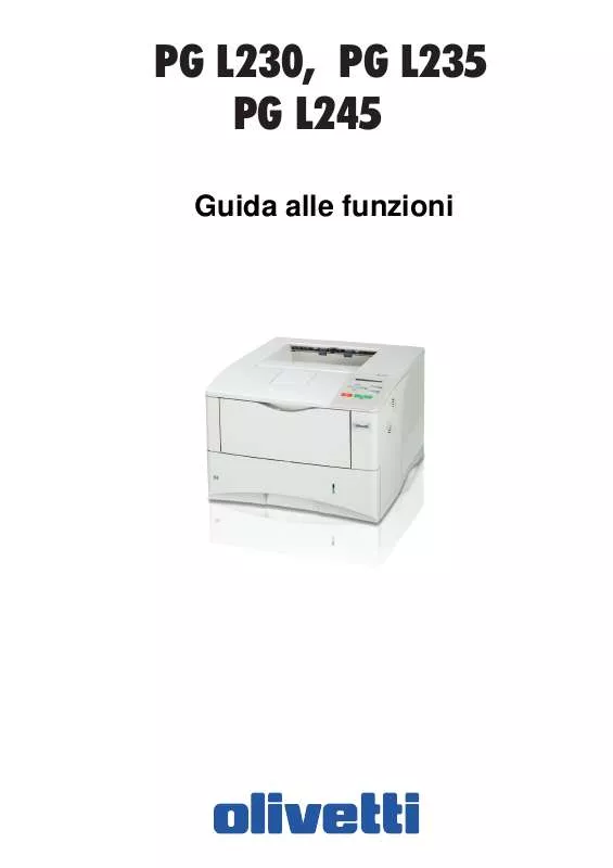 Mode d'emploi OLIVETTI PG L230-L235-L245