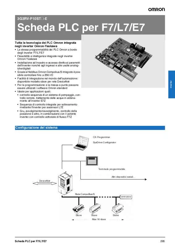 Mode d'emploi OMRON 3G3RV-P10ST-E