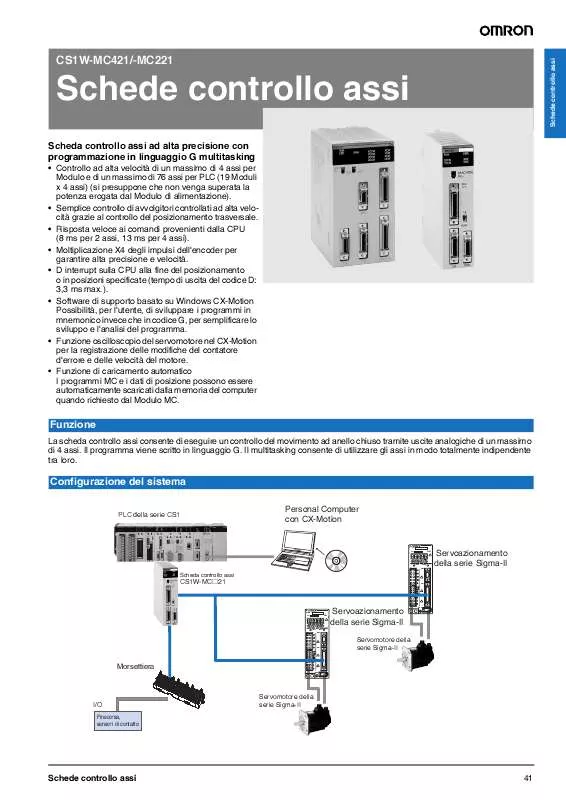 Mode d'emploi OMRON CS1W-MC421