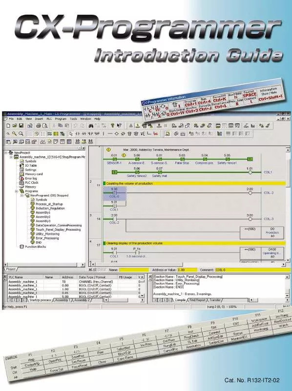 Mode d'emploi OMRON CX-PROGRAMMER