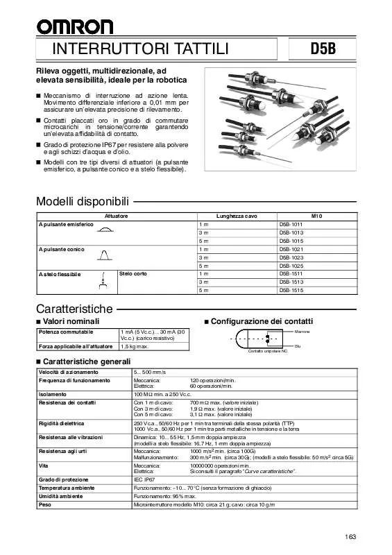 Mode d'emploi OMRON D5B