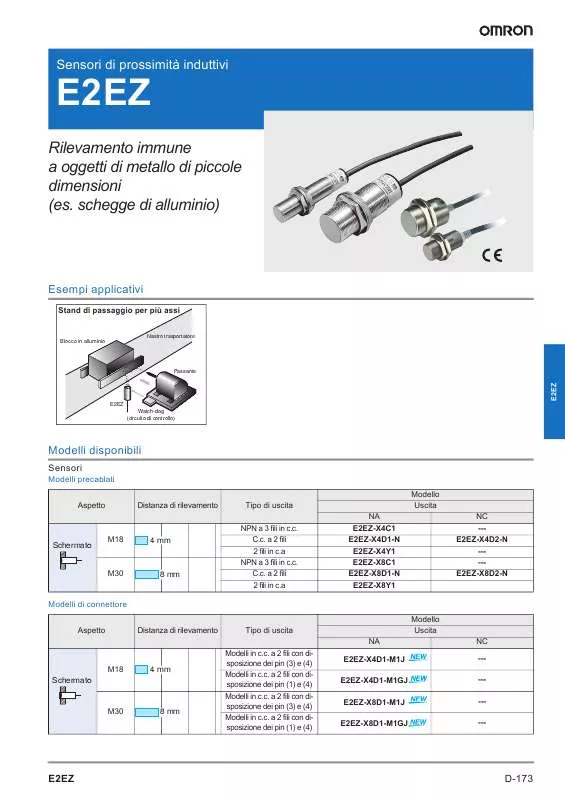 Mode d'emploi OMRON E2EZ