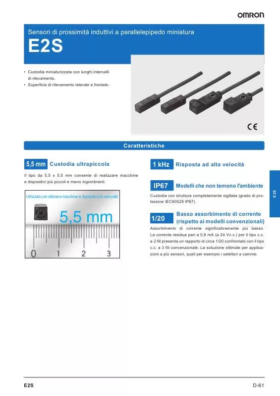 Mode d'emploi OMRON E2S