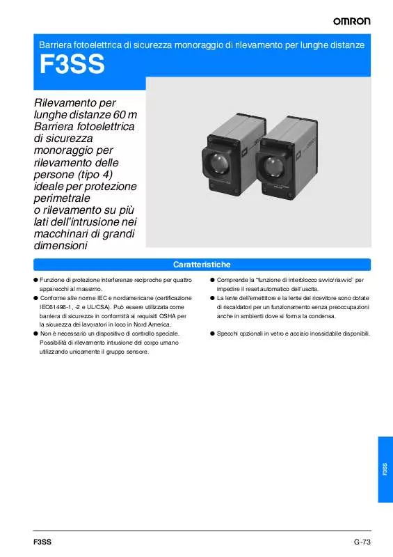 Mode d'emploi OMRON F3SS