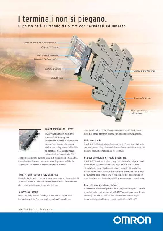 Mode d'emploi OMRON G2RV