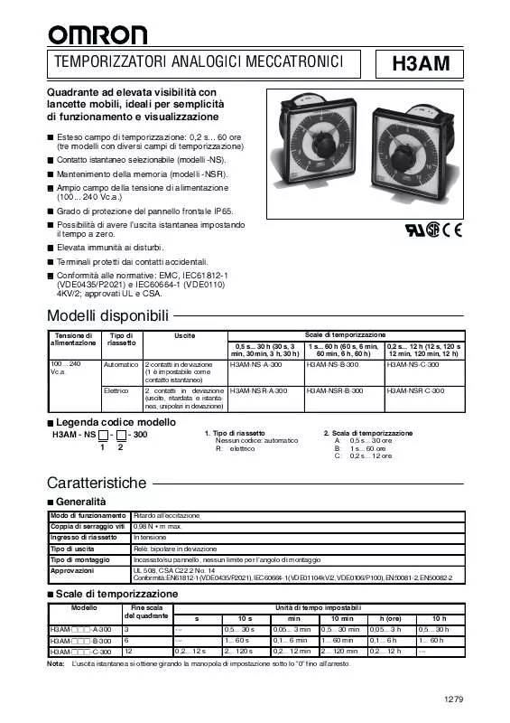 Mode d'emploi OMRON H3AM