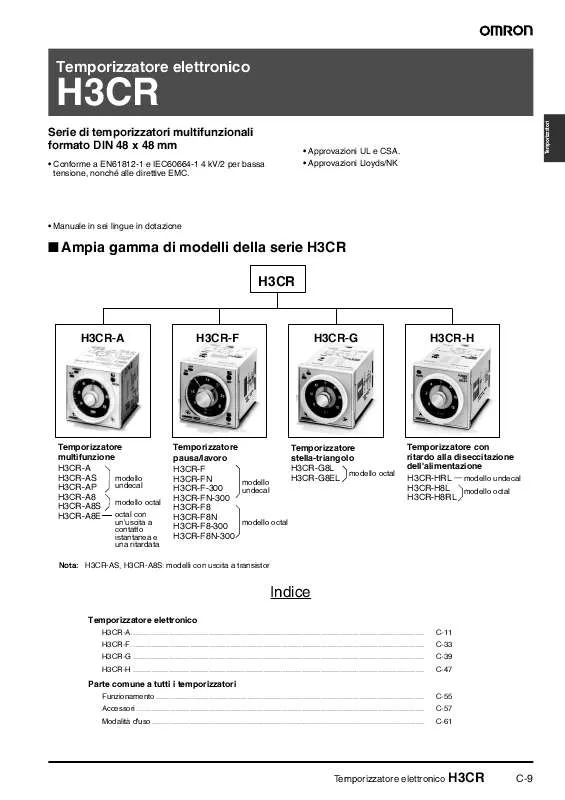 Mode d'emploi OMRON H3CR