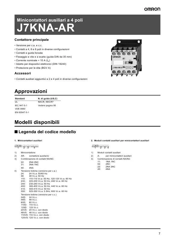 Mode d'emploi OMRON J7KNA-AR