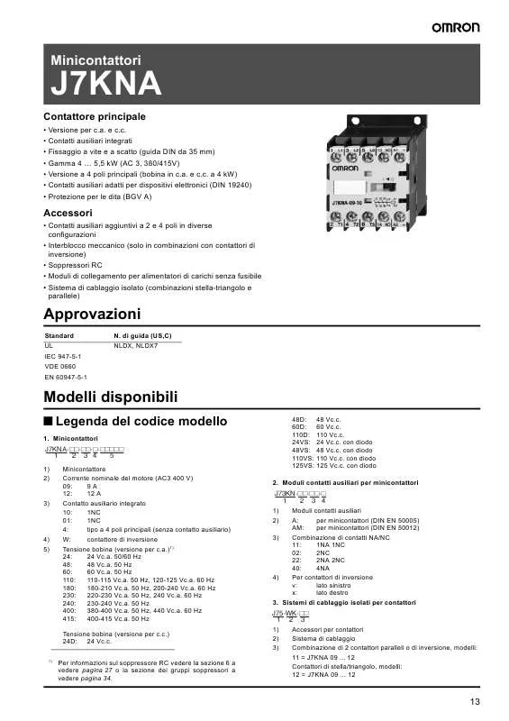 Mode d'emploi OMRON J7KNA