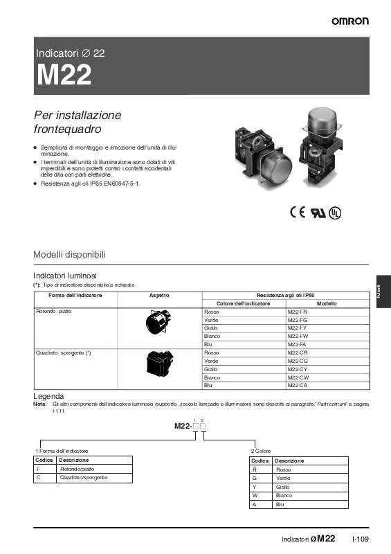 Mode d'emploi OMRON M22