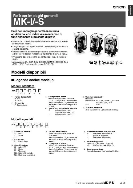 Mode d'emploi OMRON MK-I