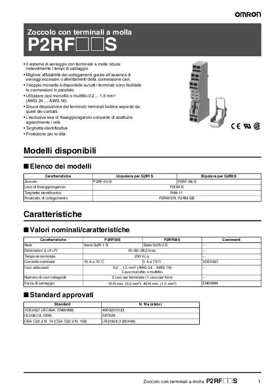 Mode d'emploi OMRON P2RF S