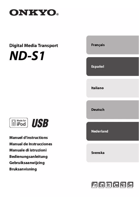 Mode d'emploi ONKYO ND-S1