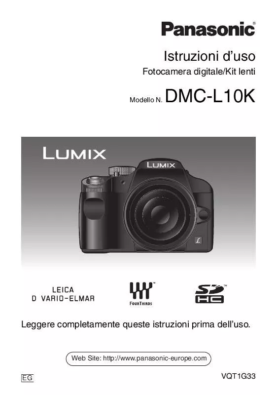 Mode d'emploi PANASONIC LUMIX DMC-L10KEB