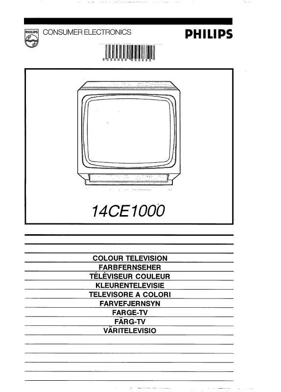 Mode d'emploi PHILIPS 14CE1000