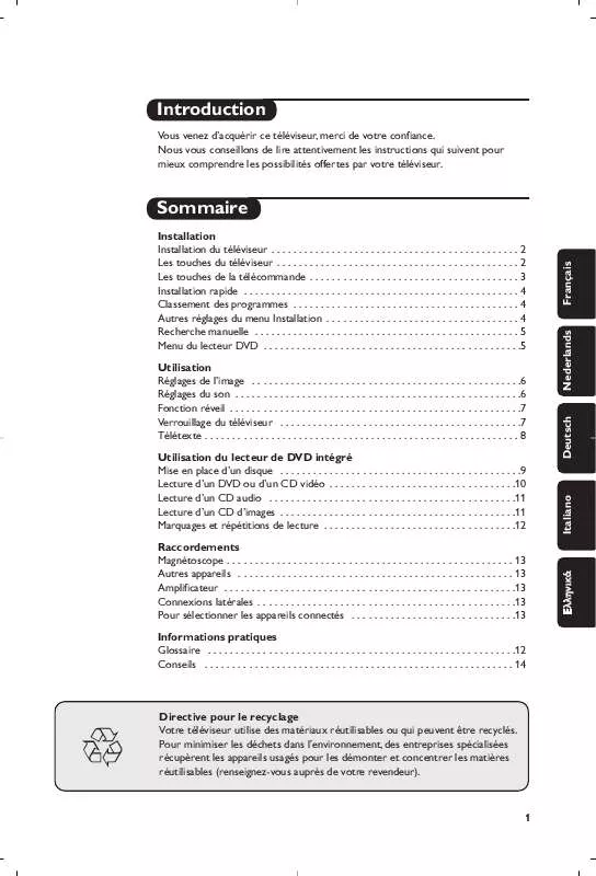 Mode d'emploi PHILIPS 14PT6107