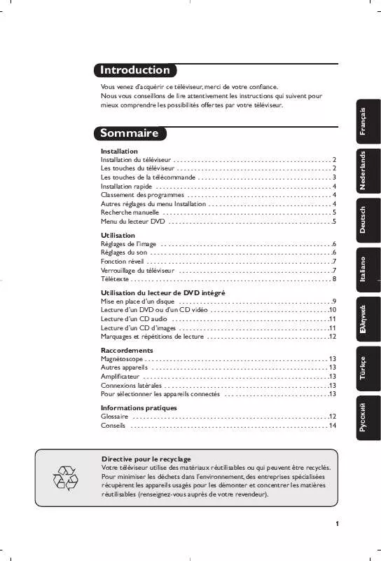 Mode d'emploi PHILIPS 14PT6107I