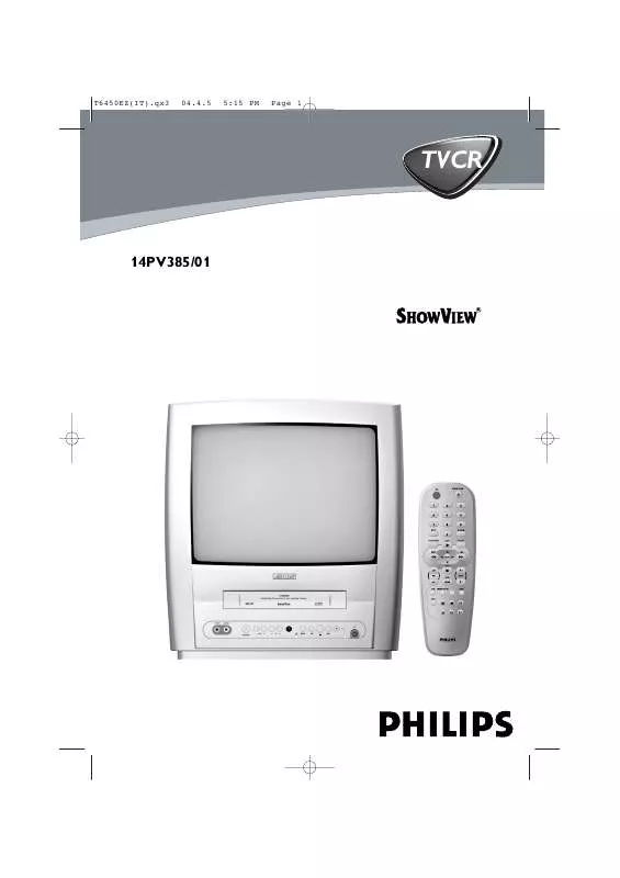 Mode d'emploi PHILIPS 14PV385