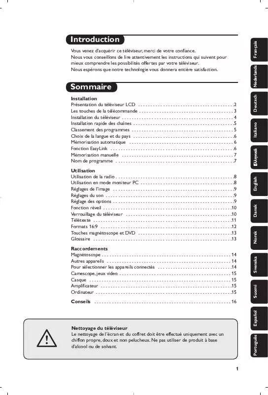 Mode d'emploi PHILIPS 15PF9936