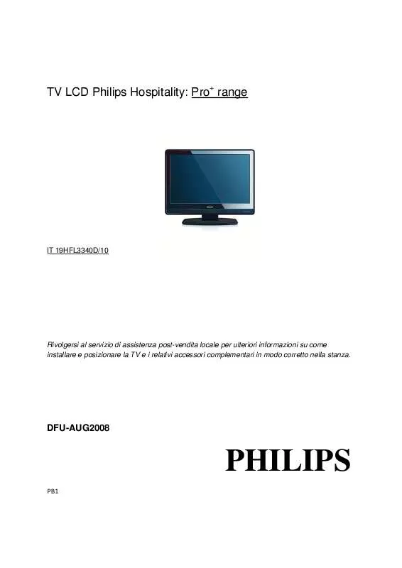 Mode d'emploi PHILIPS 19HFL3340D