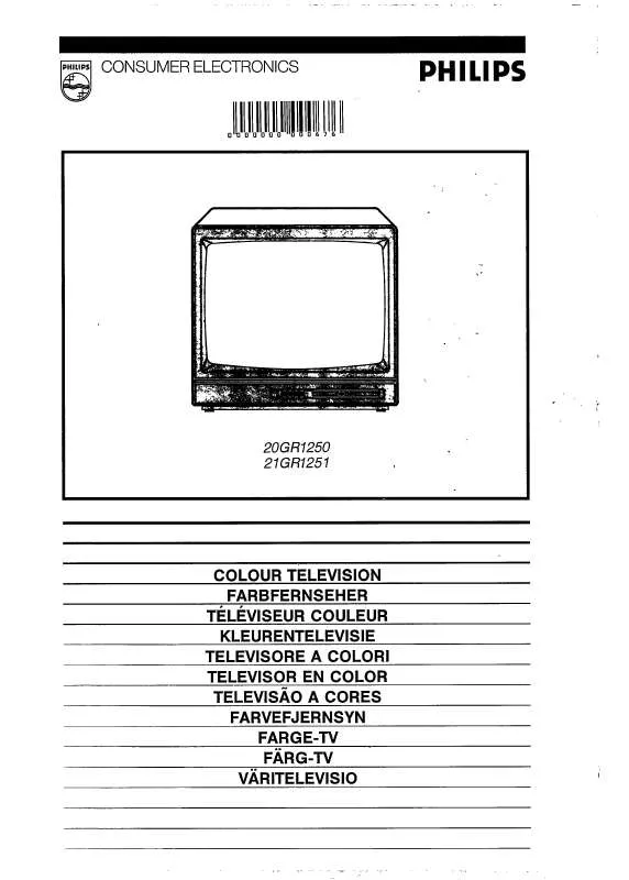 Mode d'emploi PHILIPS 20GR1250-08B