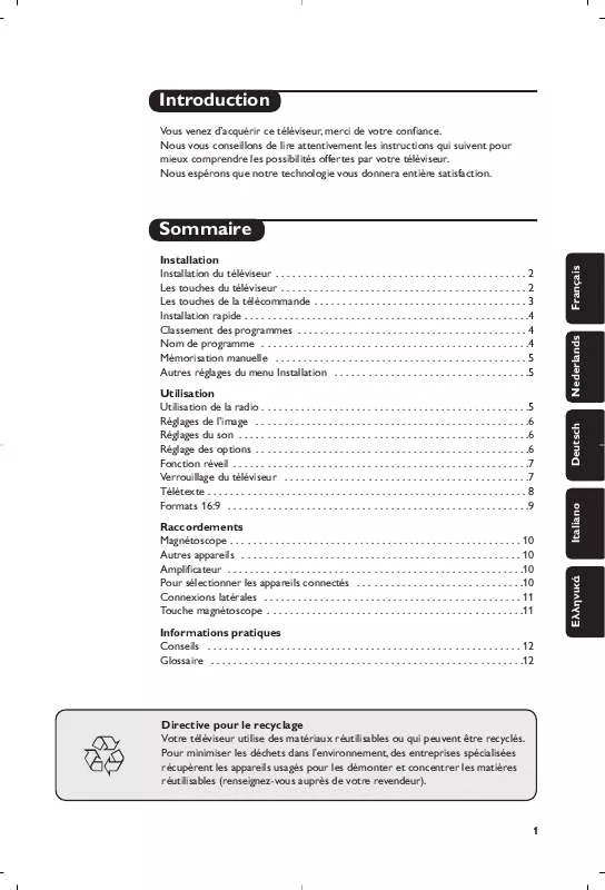 Mode d'emploi PHILIPS 21PT5408