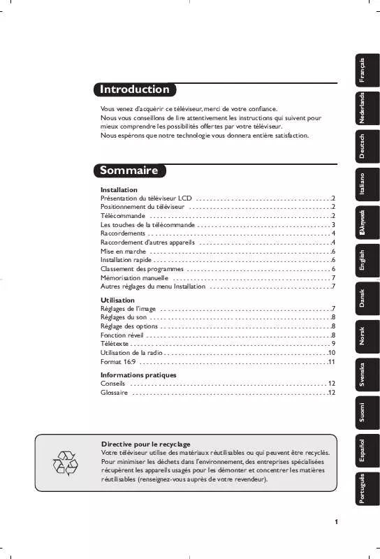 Mode d'emploi PHILIPS 23PF8946