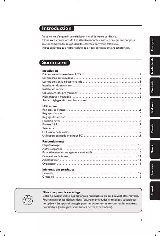 Mode d'emploi PHILIPS 23PF9946