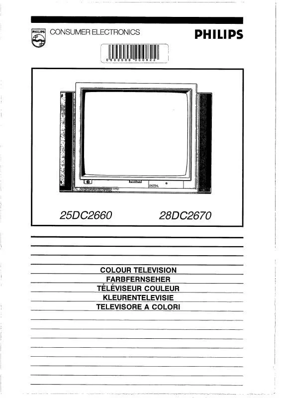 Mode d'emploi PHILIPS 25DC2660