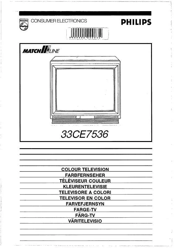 Mode d'emploi PHILIPS 33CE7536-42R