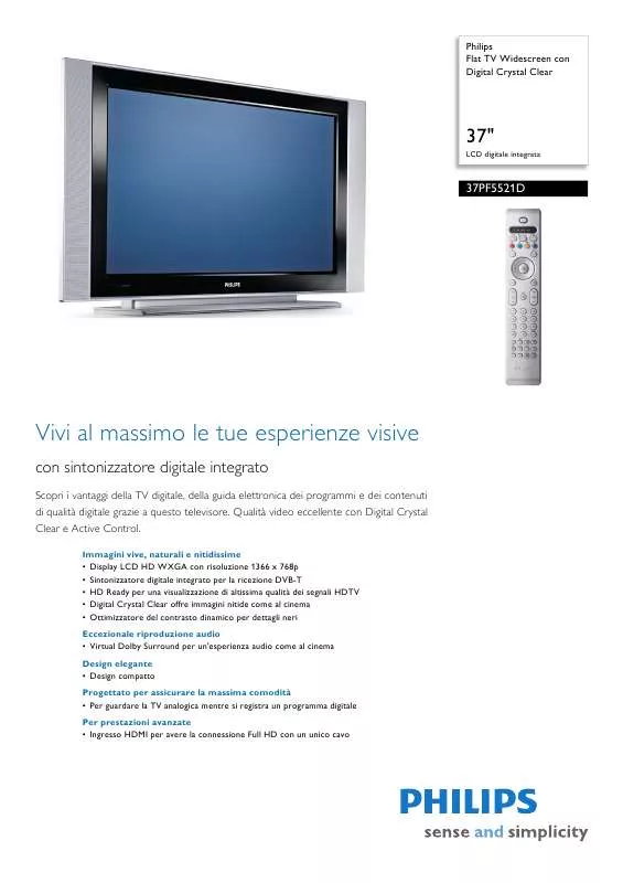 Mode d'emploi PHILIPS 37PF5521D