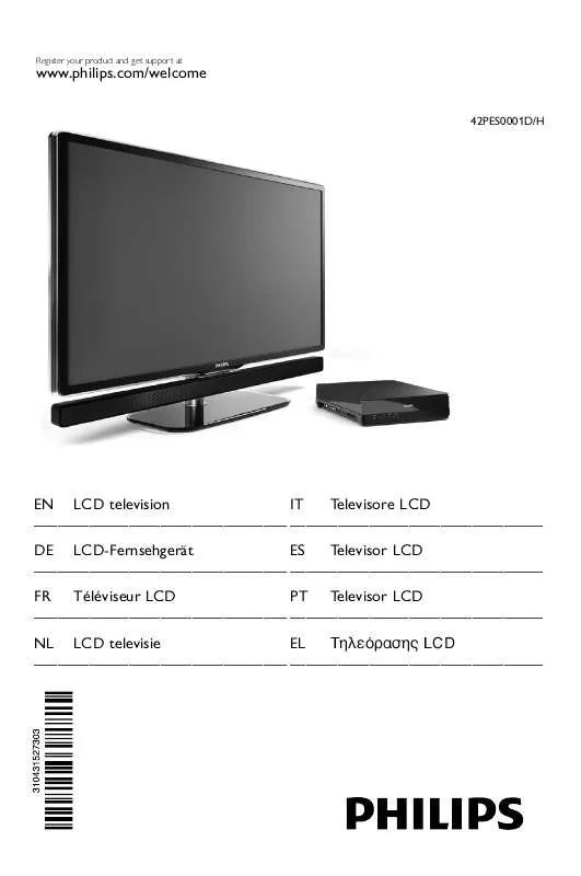 Mode d'emploi PHILIPS 42PES0001D