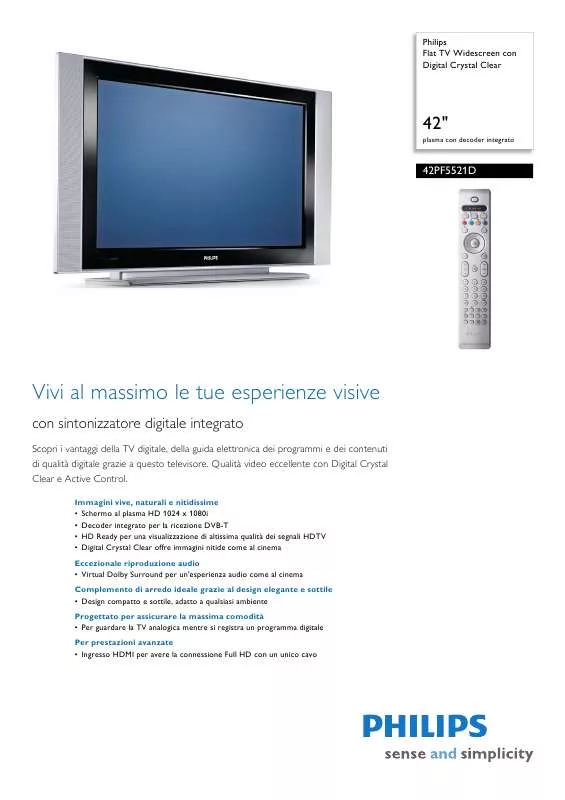 Mode d'emploi PHILIPS 42PF5521D