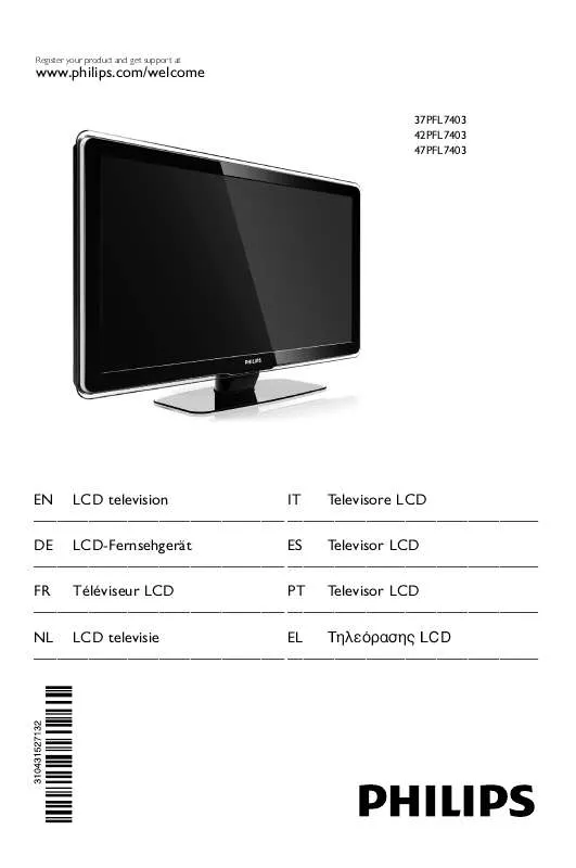 Mode d'emploi PHILIPS 47PFL7403D