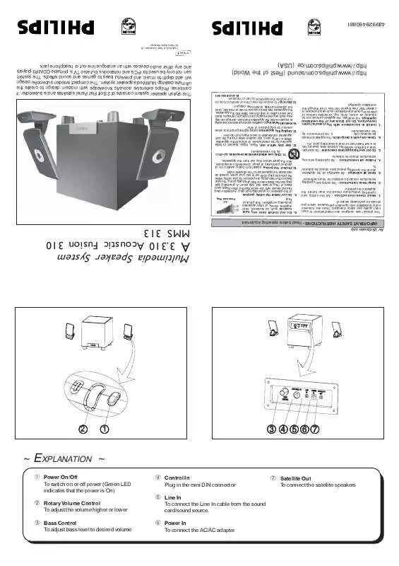 Mode d'emploi PHILIPS A3.310