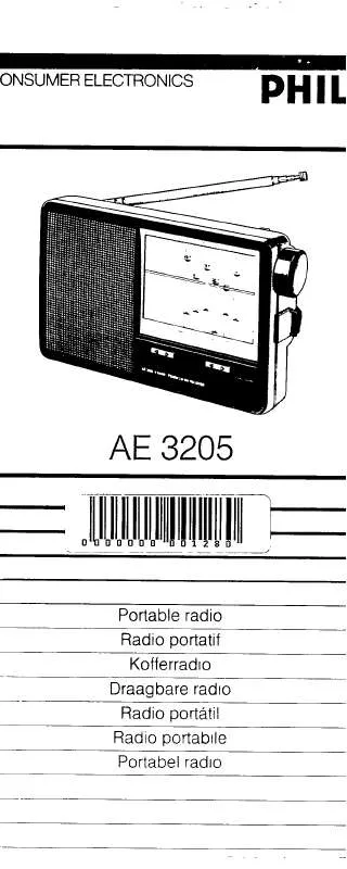 Mode d'emploi PHILIPS AE3205