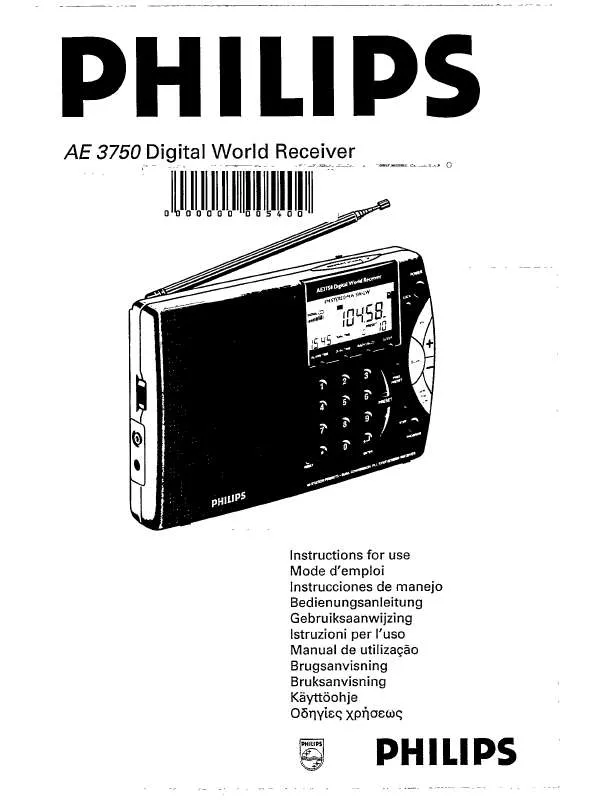 Mode d'emploi PHILIPS AE3750