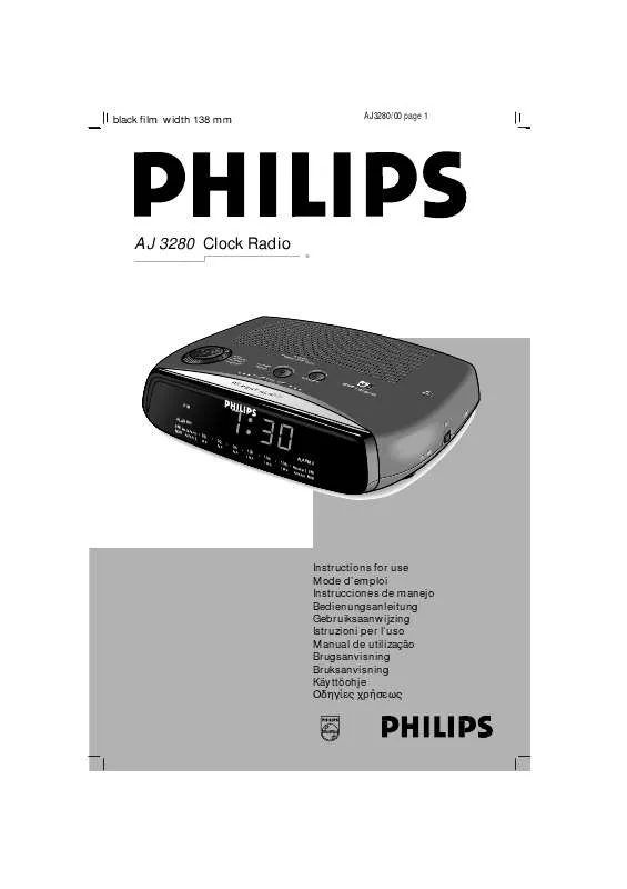 Mode d'emploi PHILIPS AJ3280