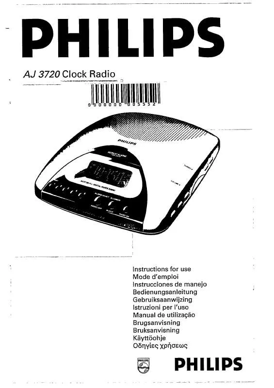 Mode d'emploi PHILIPS AJ3720-00S