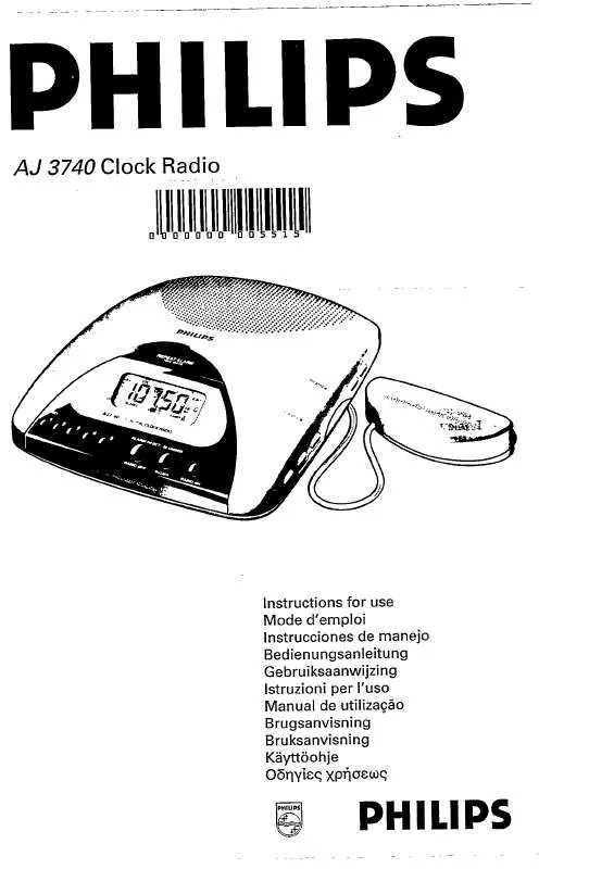 Mode d'emploi PHILIPS AJ3740-00S