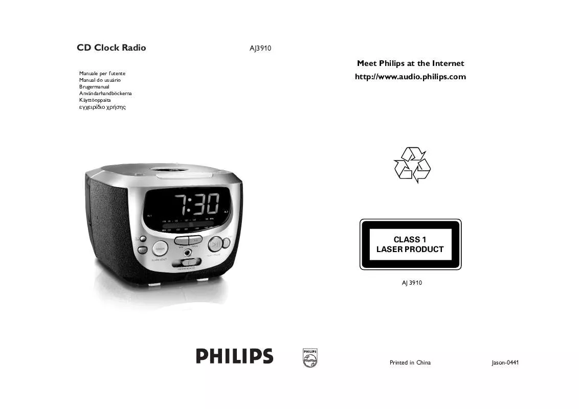 Mode d'emploi PHILIPS AJ3910-00C