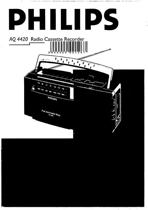 Mode d'emploi PHILIPS AQ4420