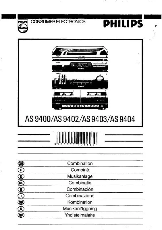 Mode d'emploi PHILIPS AS9400