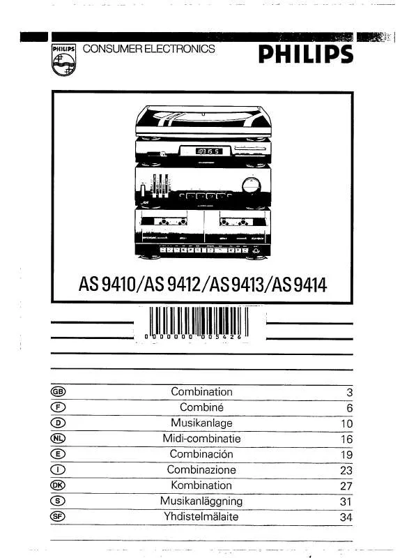 Mode d'emploi PHILIPS AS9410